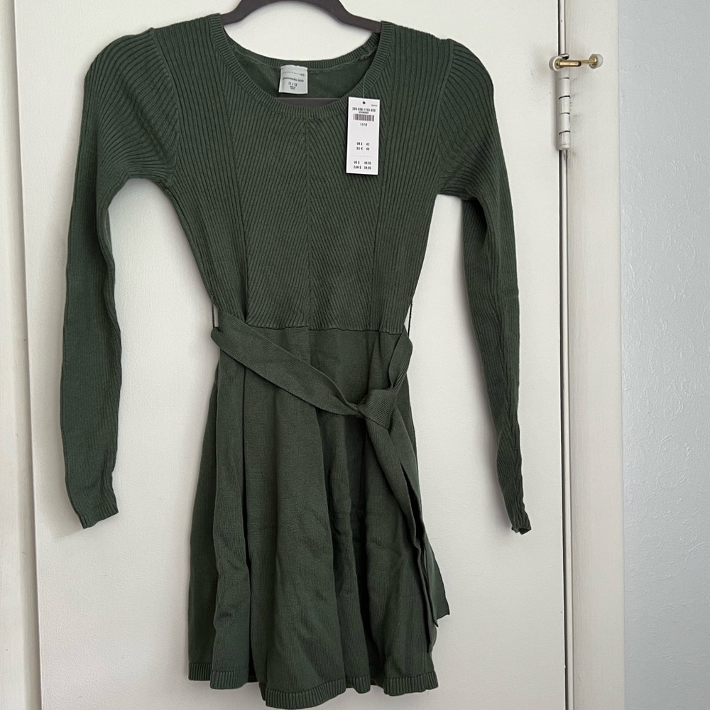 abercrombie kids - rib belted sweater dress